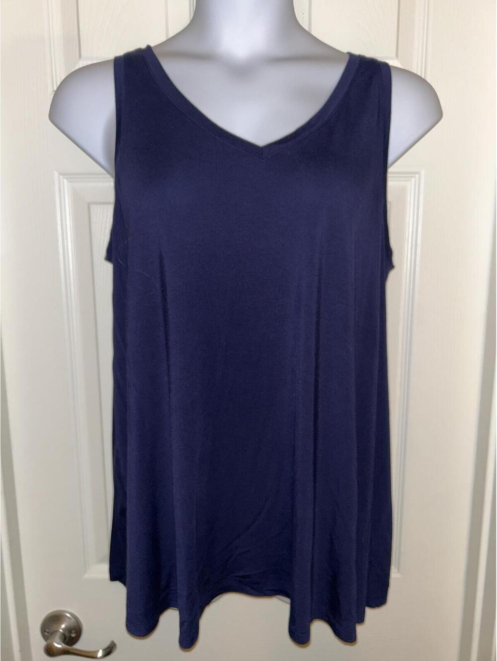Lane Bryant Tank Top Navy Blue sz 14/16